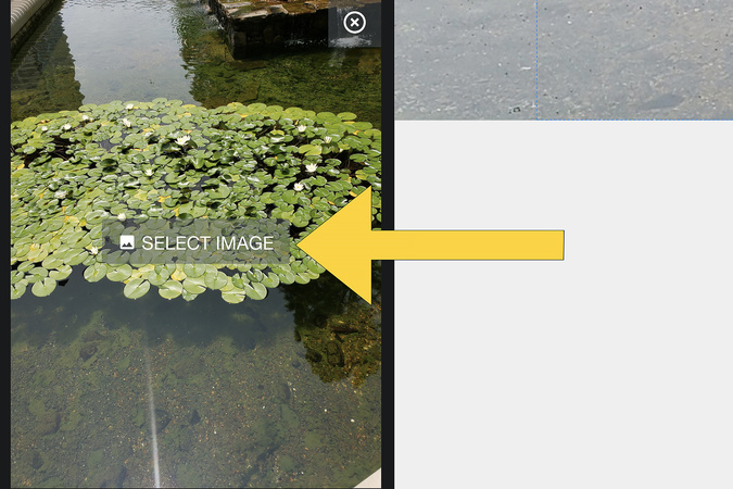 Slide settings panel showing the Bottom Layer Background section with Select Image button.