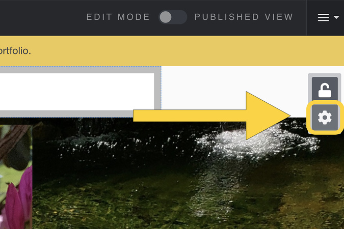 Screenshot of header settings panel where background steps are repeated for navigation.